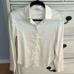 Babaton ivory blouse, size XS